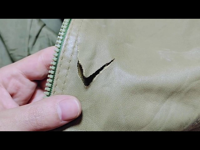 Magic stitch perfect for repairing a hole in your leather jacket yourself without leaving a trace