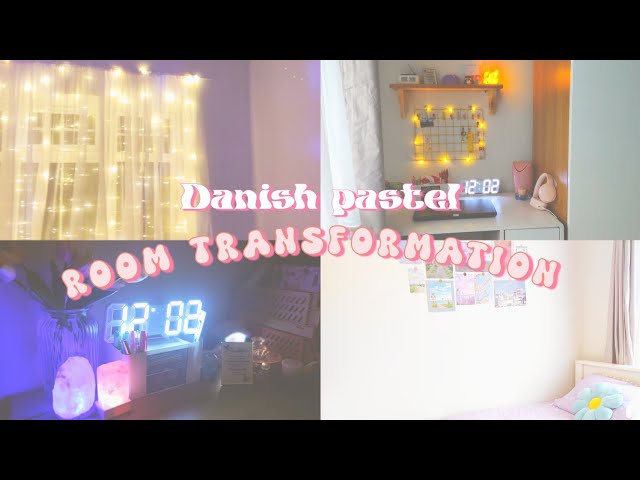 Aesthetic Danish pastel room makeover/transformation (realistic and affordable)