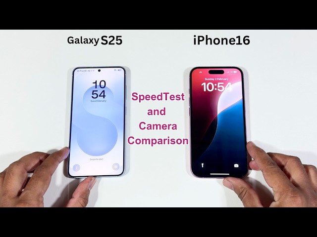 Samsung Galaxy S25 vs iPhone 16 Speed Test and Camera Comparison