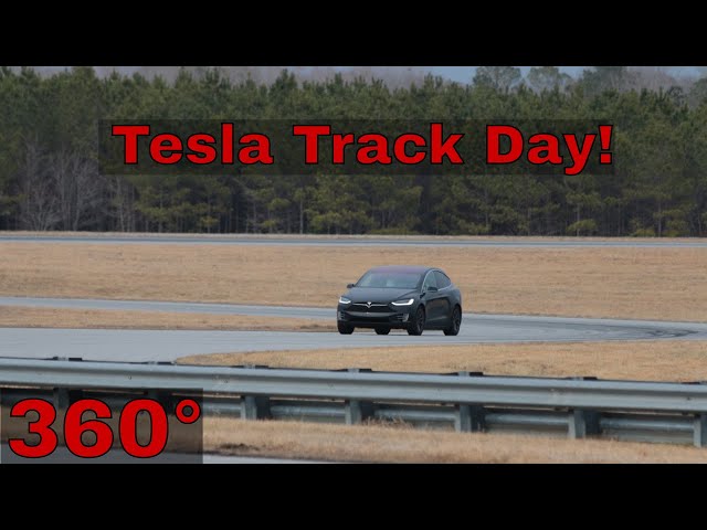 Model X P100D @ Tesla Track Day with Out of Spec Motoring at NCCAR - 360° Video