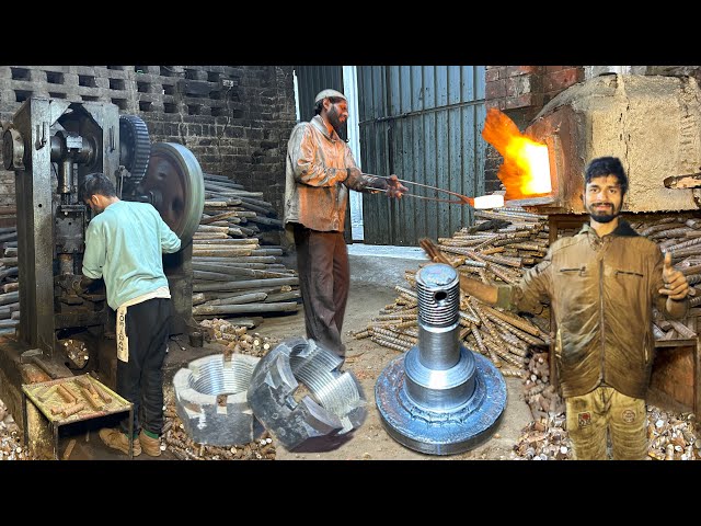 Amazing Manufacturing Process Of Making Rear Wheel Hub & Hexagon Slotted Nuts In A Factory