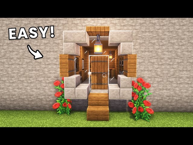 Minecraft I How to Build a Starter Mountain House (Easy)