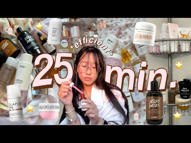 ｡𖦹 🐆my EVERYTHING shower routine+ hair, body & skincare  *how to smell good 24/7* | self care