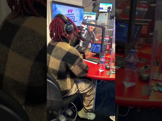 CKay singing Emiliana on Skyrock FM Paris