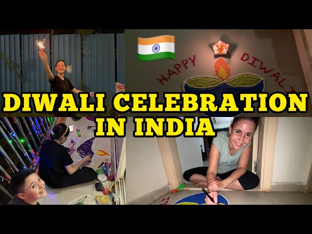 DIWALI CELEBRATION In India 🇮🇳 |  Foreigners First Time Experience | Travel Vlog