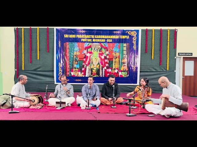 Garuda Gamana Tava Charana Maha Vishnu devotional song at Michigan, USA by Detroit Bhajanmrutham