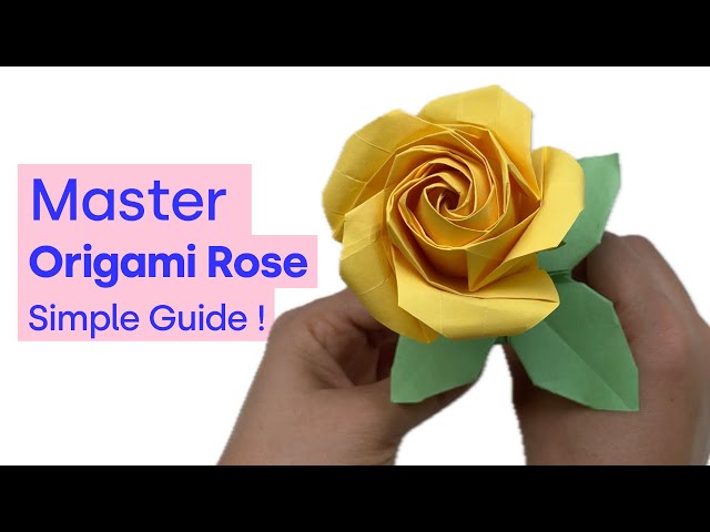 How to make cute Origami Rose Flower || DIY Origami Flower || DIY Origami Kawasaki Rose