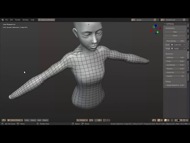 Topology Transfer, prototype 2 - inertial approach.