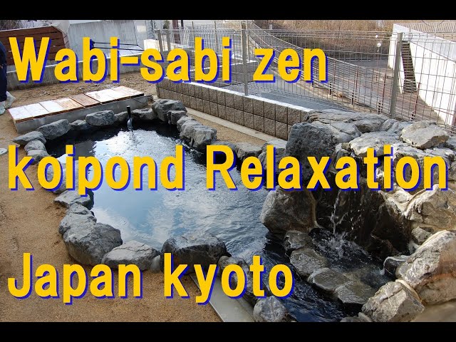 Wabi-sabi zen koipond Relaxation Japan kyoto -Keihan koi farm-