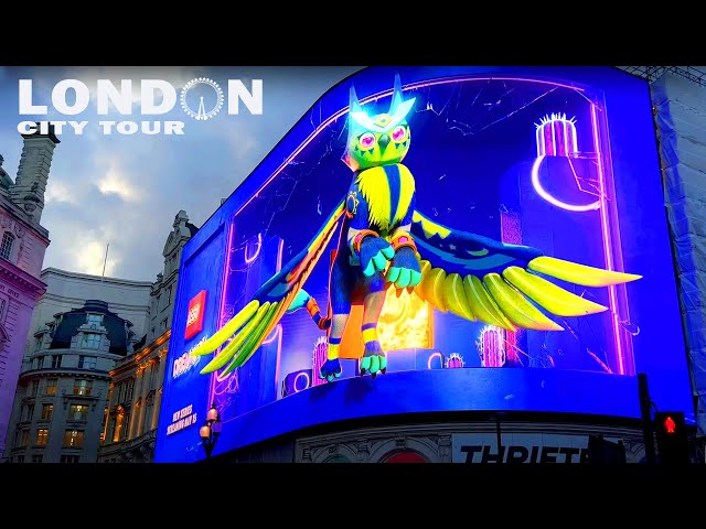 🇬🇧LONDON CITY TOUR | INCREDIBLE 3D BILLBOARD in London