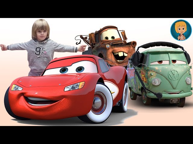 Lightning McQueen and Hot Wheels Cars Driving (Gertit ToysReview)