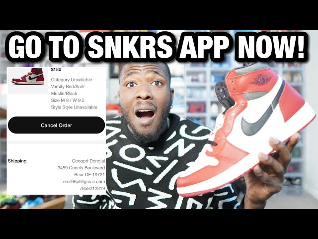 GO TO NIKE SNKRS APP NOW!! THIS HAPPENED FOR JORDAN 1 LOST & FOUND SHOCK DROP!