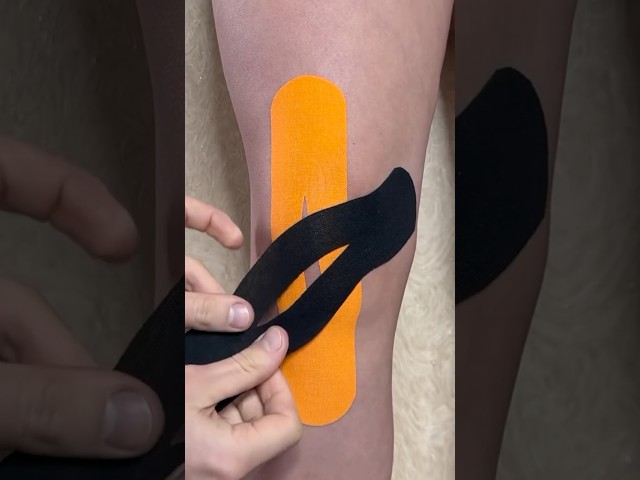 Taping for patellar tendonitis #youtube #reels #subscribe #shortvideo #ytshorts #trending #video