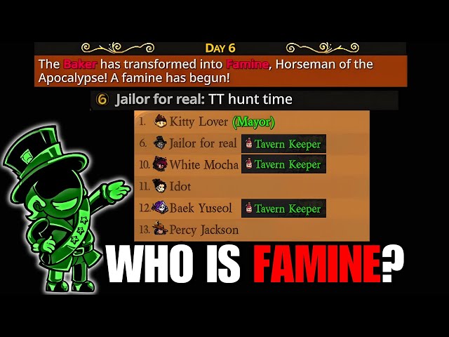 When You are The Mayor in TT (Famine) Hunt in PJR | Better Town of Salem 2