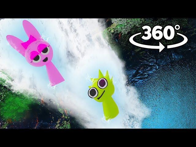 360° VR - SPRUNKIS WATERFALL