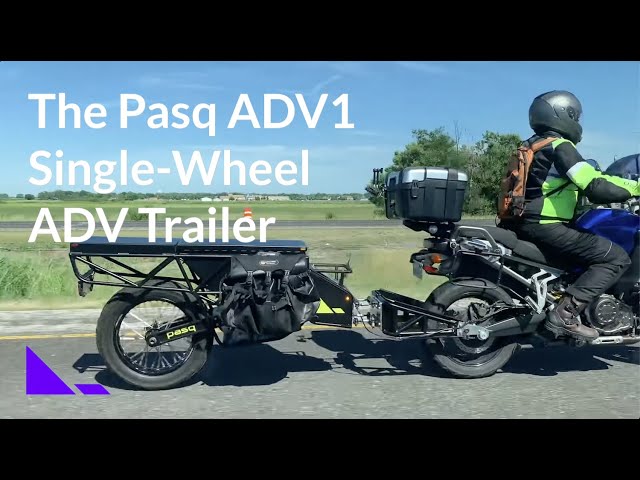 The Pasq® ADV1 - Single-Wheel Adventure Motorcycle Trailer on Expressways & Rough Roads