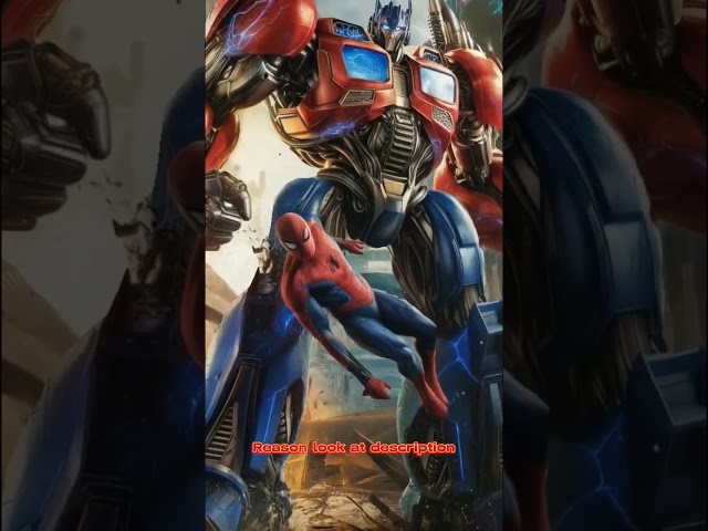 Optimus Prime vs Avengers #avengers #marvel #optimusprime #transformers #ironman #thor #spiderman