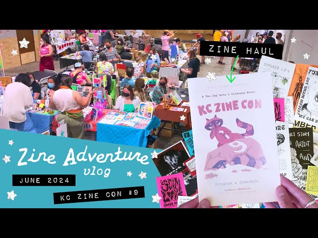 ZINE FEST VLOG *:° zine haul, kc zine con, neither-nor zine library at goofball sk8boards, zine club