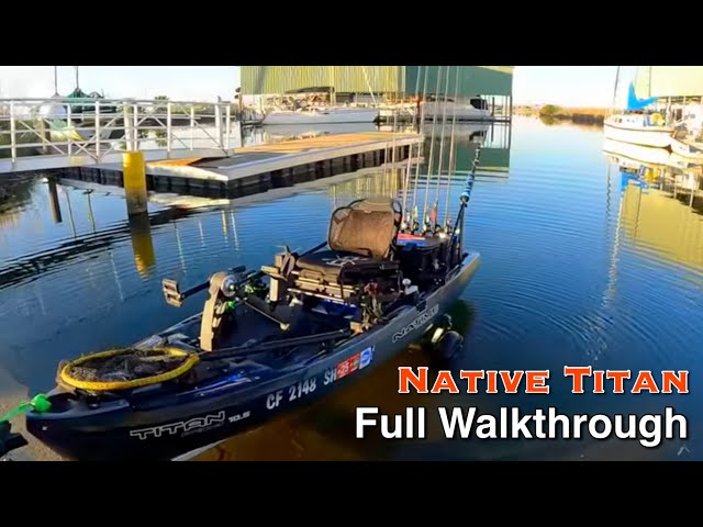 2023 Native Watercraft Titan 10.5 Fishing Kayak | Full Walkthrough with LIVESCOPE