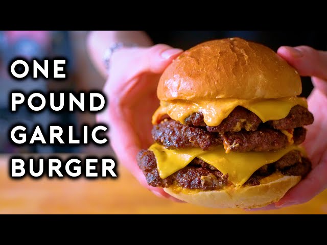 Quadruple Patty Garlic Burger from Burger King Japan | Anything with Alvin