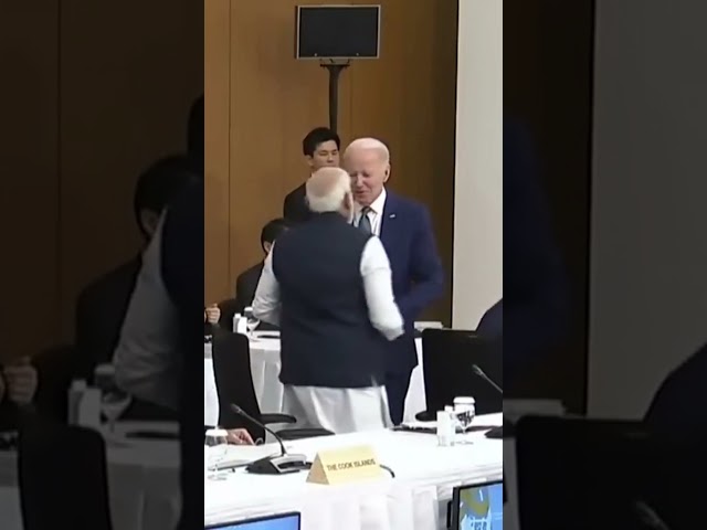 A warm meeting between PM Modi and US President Biden at Hiroshima G7 Summit