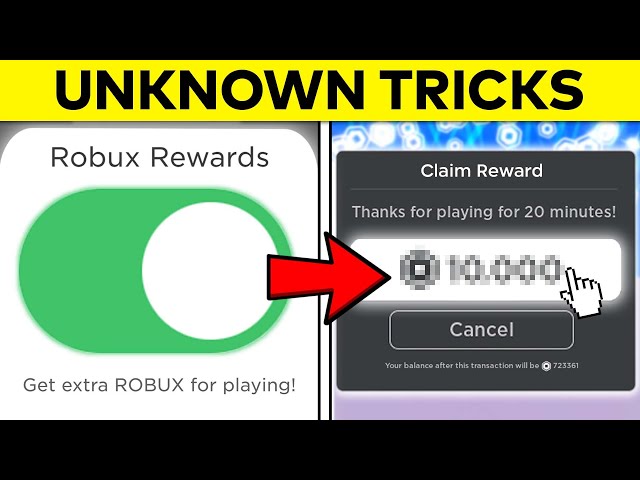 13 Unknown Free Robux Tricks... (Roblox)