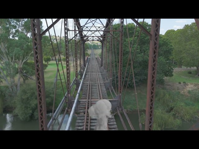 Old Train Bridge Gundagai Feb 2025 Australia