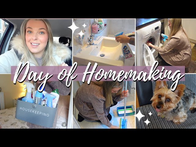 Cosy day of homemaking - Clean with me, honest chats & get organised - Homemaker day in the life