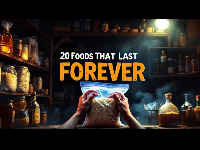 20 FOODS to STOCKPILE that NEVER expire