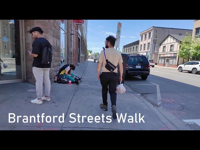 Discover Canada 🇨🇦 BRANTFORD Downtown Walking Tour 4K video