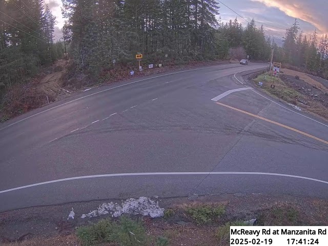 McReavy Rd at Manzanita Rd