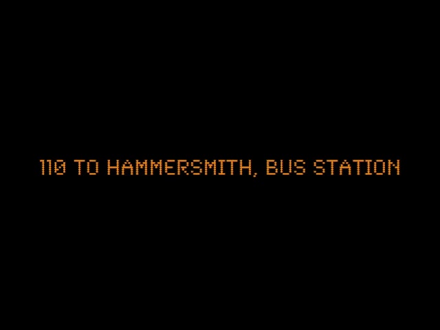 110 to Hammersmith, Bus Station