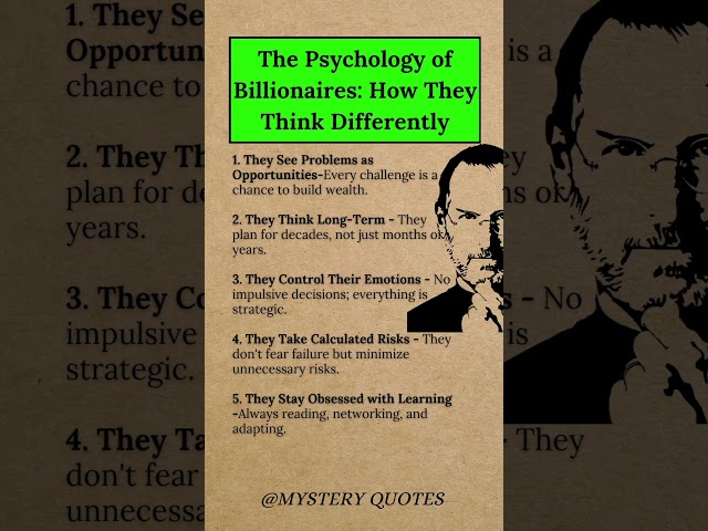 Billionaire Brain Hacks: How the Richest People Think Differently#richestpeople2025 #success