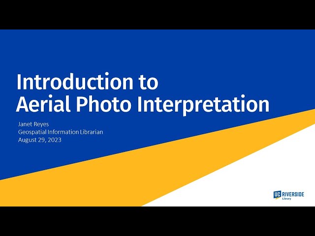 Introduction to Aerial Photo Interpretation