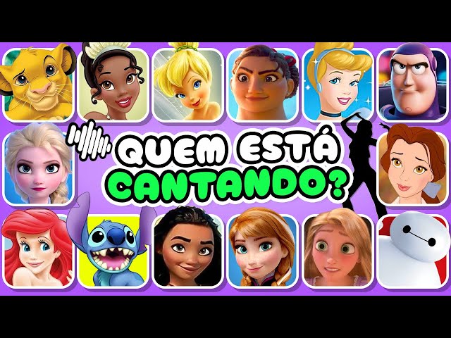 Adivinhe 50 Músicas da Disney 🎙️🌈🎶 DESAFIOS MUSICAIS | Divertida Mente 2, Encanto, Moana