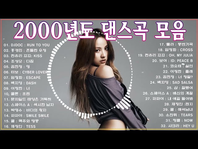 2000년도 댄스곡 모음, 2000년대 댄스곡 모음 시리즈 , 2000년 댄스곡 DJ DOC   Run To You, 홍경민, 흔들린우정 외 32곡