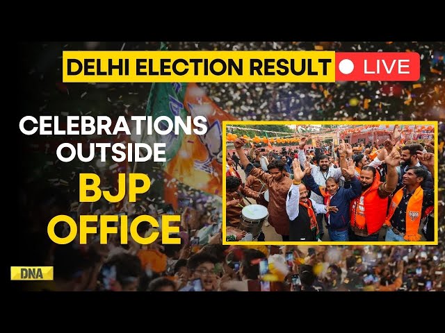 Delhi Election Result Live: Celebrations Outside BJP Office | BJP Win In Delhi | Delhi News