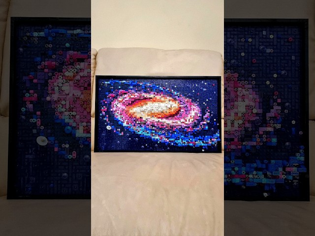 Putting together the new Milky Way Galaxy Art set #lego #speedbuild #legobuild #legoaddict