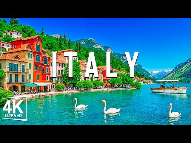 FLYING OVER ITALY 4K - Relaxing Music Along With Beautiful Nature Videos 4K Video Ultra HD