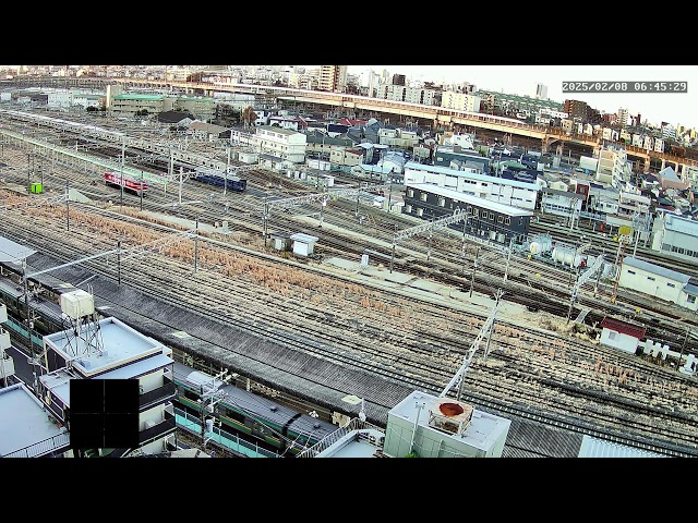 【LIVE】尾久駅ライブカメラ　尾久車両センター　カシオペア・四季島_2025.2.7_2.8