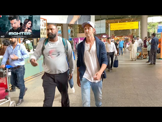 Greek God Hrithik Roshan Arrives After Fighter shoot in italy