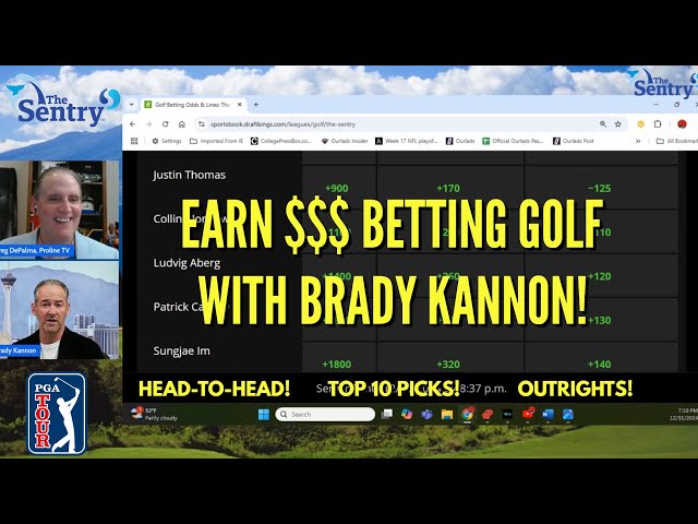 How to make money betting on golf: The Sentry Picks!