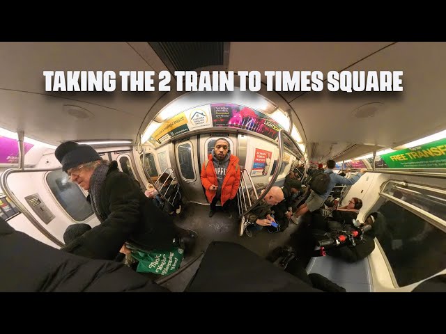 Taking the 2 train to Times Square ‼️ *360 View