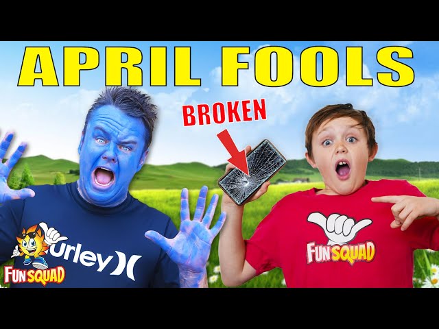 April Fools Day Jokes! We Turned Dad Blue!