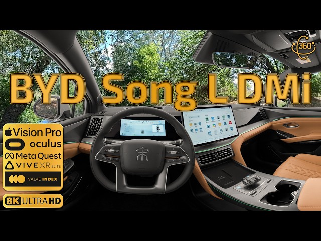 Interior of BYD Song L DM-i 2024 model 160km with incredible video detailing 🚗🔋🔄✨