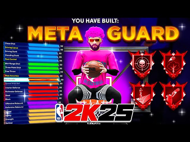 My *NEW* "META GUARD" BUILD IS DOMINATING NBA 2K25! BEST 2v2 BUILD ON NBA 2K25!