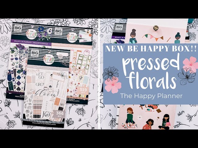 NEW PRESSED FLORALS BE HAPPY BOX | THE HAPPY PLANNER