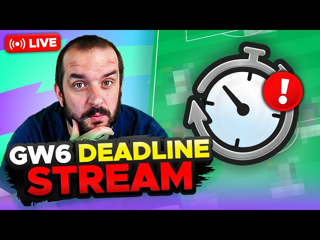 WILDCARD ACTIVE 😬 | FPL DEADLINE STREAM GAMEWEEK 6 | Fantasy Premier League Tips 2024/25