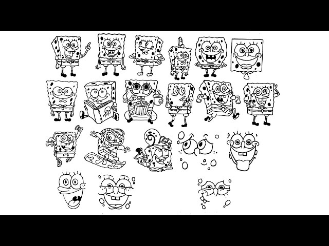 SpongeBob art | how to draw SpongeBob step-by-step