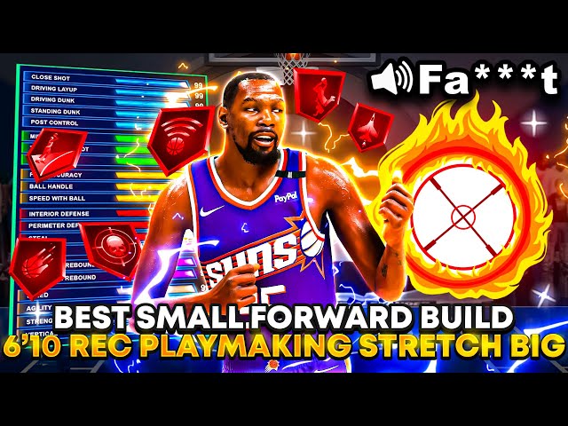 The Best Rec Weapon in Nba 2k25 | 6’10 Kevin Durant Build! Best Small Forward Build